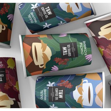 Разработка упаковки для "T&amp;W Coffee co"