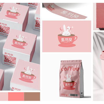 Логотип для кафе "토끼모" (Ttokki-mo)