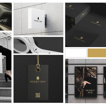 Логотип для магазина одежды "Money way"