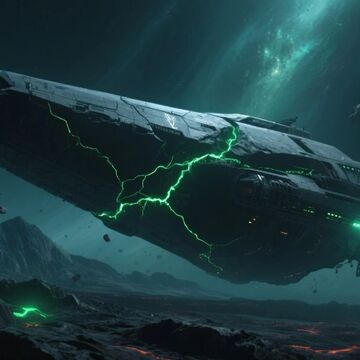 Космический корабль - создано с помощью программ