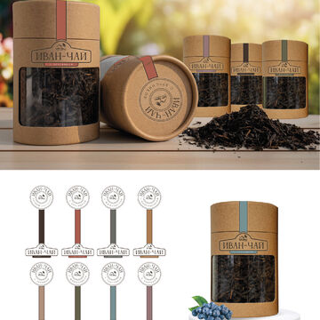 Разработка дизайна этикетки серии чаев Кухта