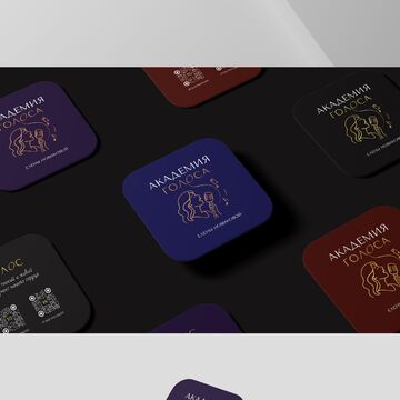 Визитки для АКАДЕМИИ ГОЛОСА ЕЛЕНЫ НОВИКОВОЙ