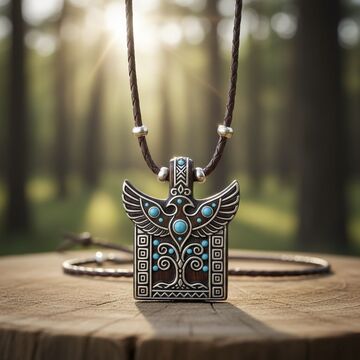 Талисман тюркских народов сгенерированный по мотивам мифологии