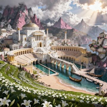 Сказочный город - создано с помощью программ