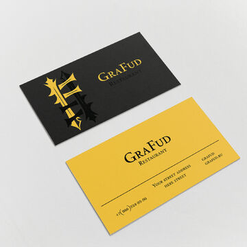 визитка для ресторана