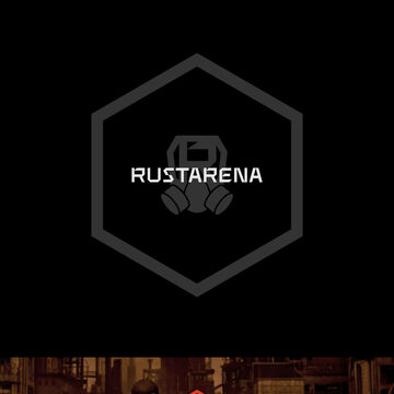 Логотип - RUST ARENA (игра на выживание)