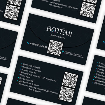 Дизайн двусторонней визитки