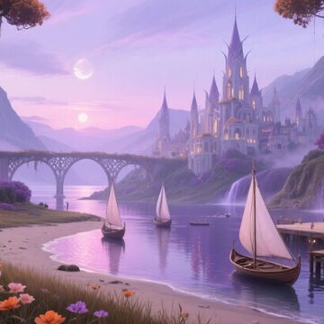 Город эльфов - создано с помощью программ