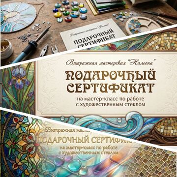 Дизайн подарочного сертификата для мастерской "Налеона"