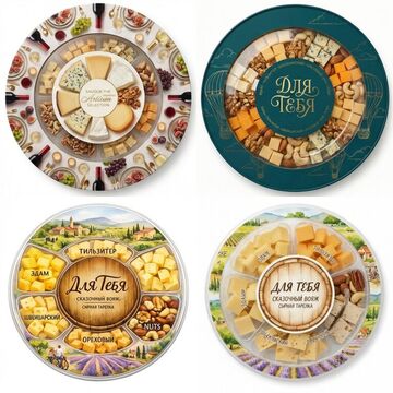 Дизайн-пакет для ребрендинга сырной тарелки