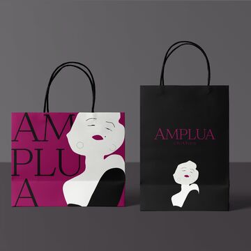 Дизайн айдентики магазина женской одежды Amplua