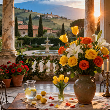 Цветы - создано с помощью программ