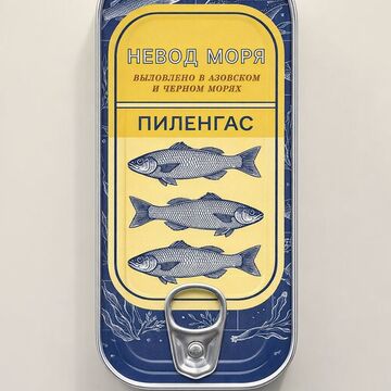 Упаковка для бренда морских продуктов