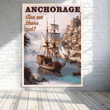 Постер с глубоким смыслом и визуальной эстетикой "ANCHORAGE"