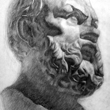 Академический рисунок (Сократ)