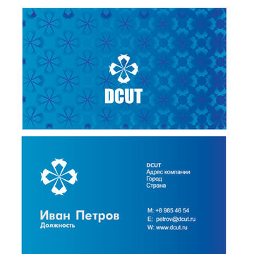 Пример разработки логотипа компании и визитки