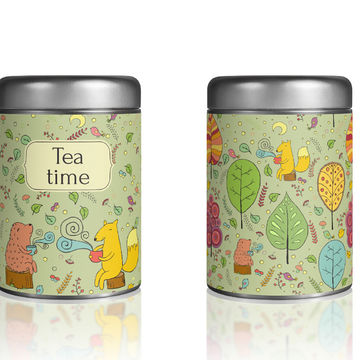 Иллюстрация и дизайн упаковки чая