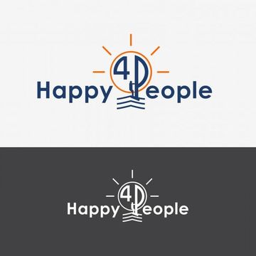 Логотип для компании Happy4people. Конкурсная работа.