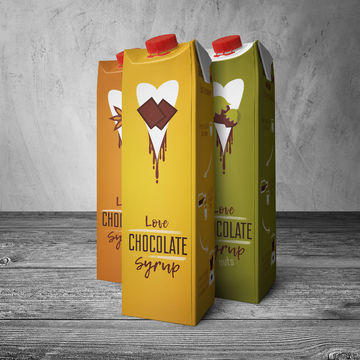 Упаковка шоколадного сиропа &quot;Сhocolate syrop&quot;