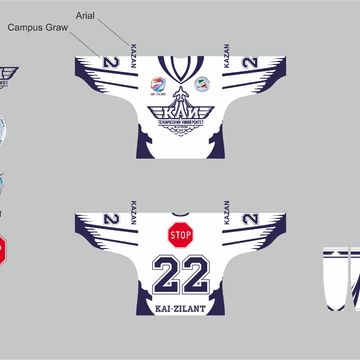 Дизайн для студенческого хоккейного клуба