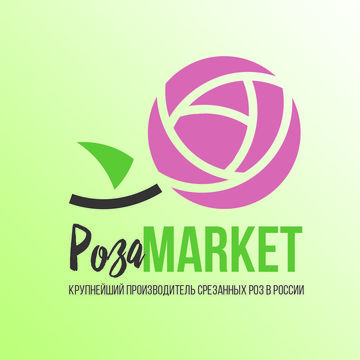 Разработка логотипа для РозаMarket (конкурс).