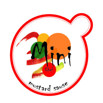 Этикетка-логотип для мини-соусов