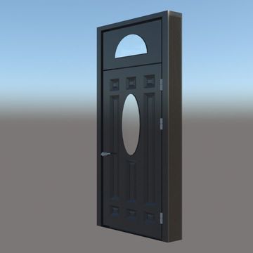 Железная дверь, черной расцветки