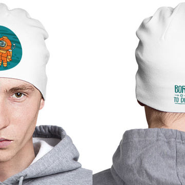 Дизайн фирменной шапки для дайв-клуба.