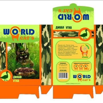 Упаковка корма для кошек &quot;World cat`s&quot; утка