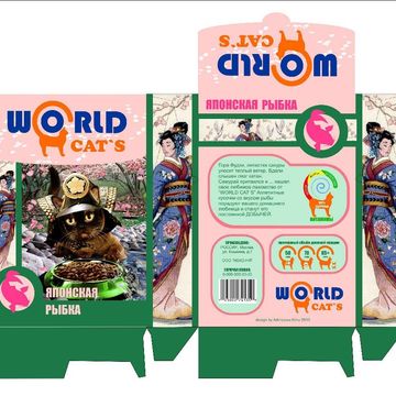 Упаковка корма для кошек &quot;World cat`s&quot; рыба