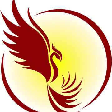 Стилизованный феникс для логотипа