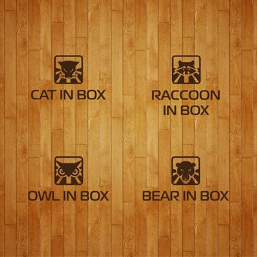 Animals in box