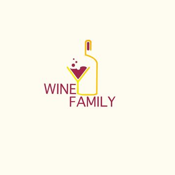 Один из вариантов лого  для винного магазина