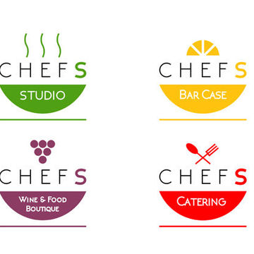 Эскиз логотипа компании CHEFS