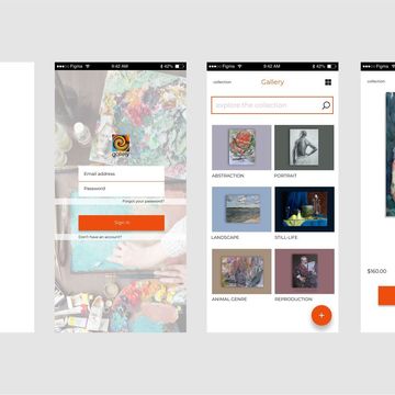 Дизайн мобильного приложения для продажи/покупки картин