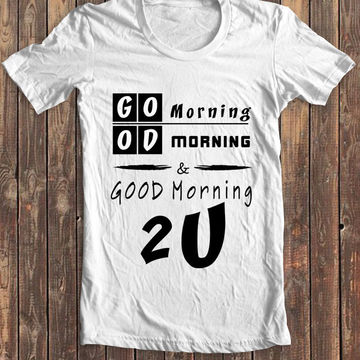Моя работа,дизайн майки &quot;Good Morning&quot;