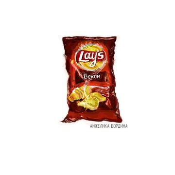 Рисунок чипсы &quot;Lays&quot;