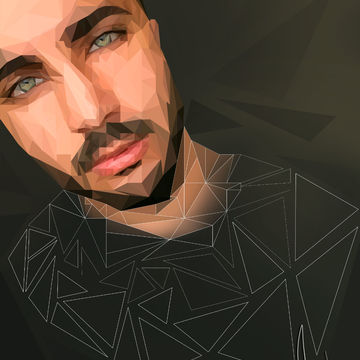 Портрет по фотографии, стиль &quot;Low Poly&quot; - 2000руб.