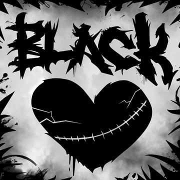 Надпись &quot;Black &hearts;&quot;
