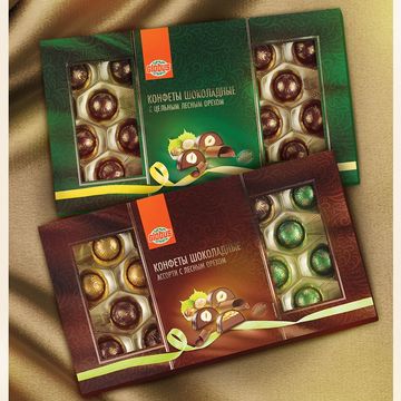 Дизайн упаковки шоколадных конфет ТМ Globus