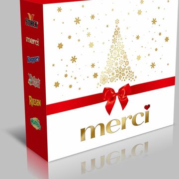 Новогодняя подарочная коробка Merci''18