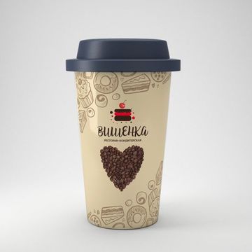 Брендбук &quot;Вишенка&quot;, дизайн стакана
