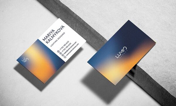 Дизайн стильной визитки
