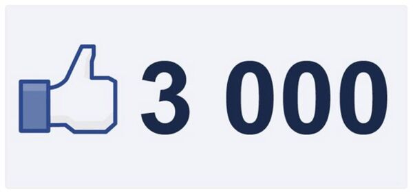 3000 лайков Вконтакте за 1 000 руб.