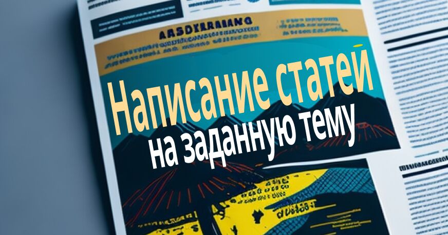 Уникальные статьи, тексты на заданную тему за 1 000 руб.