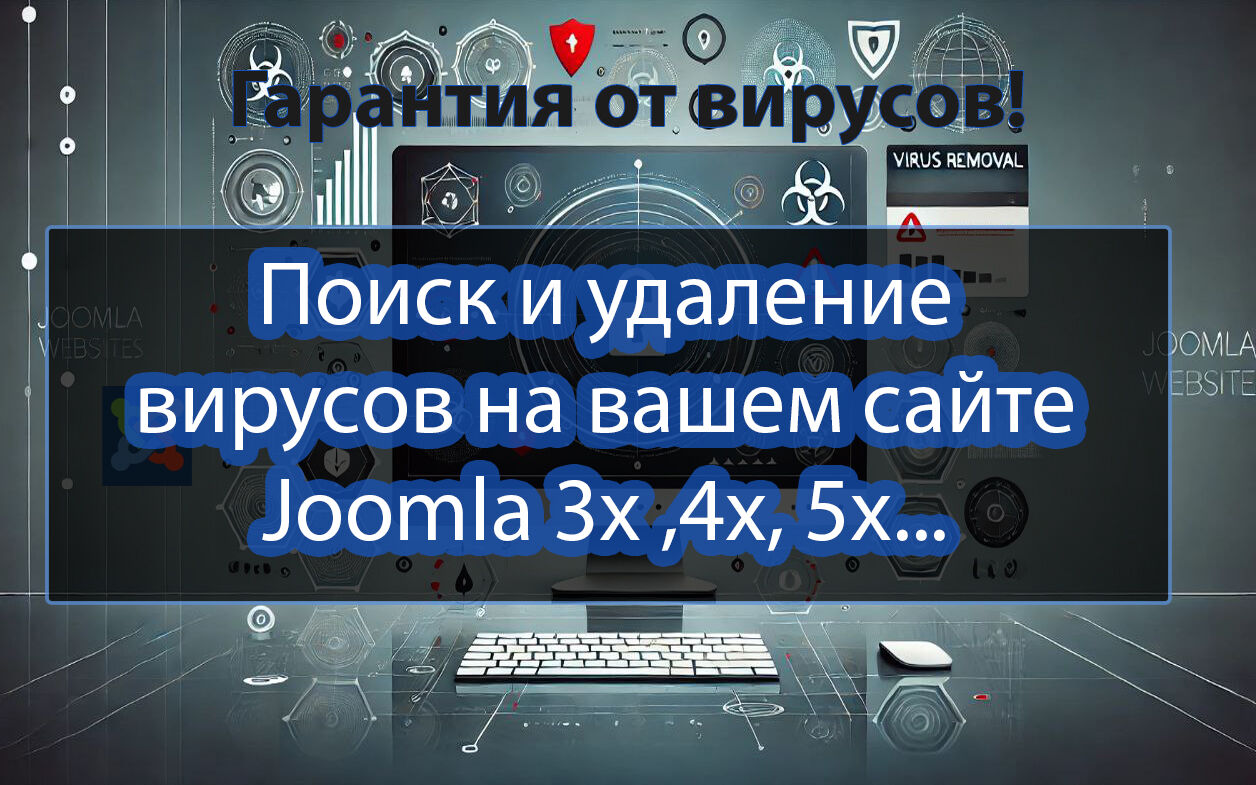 Поиск и удаление вирусов на сайтах Joomla за 1 000 руб.