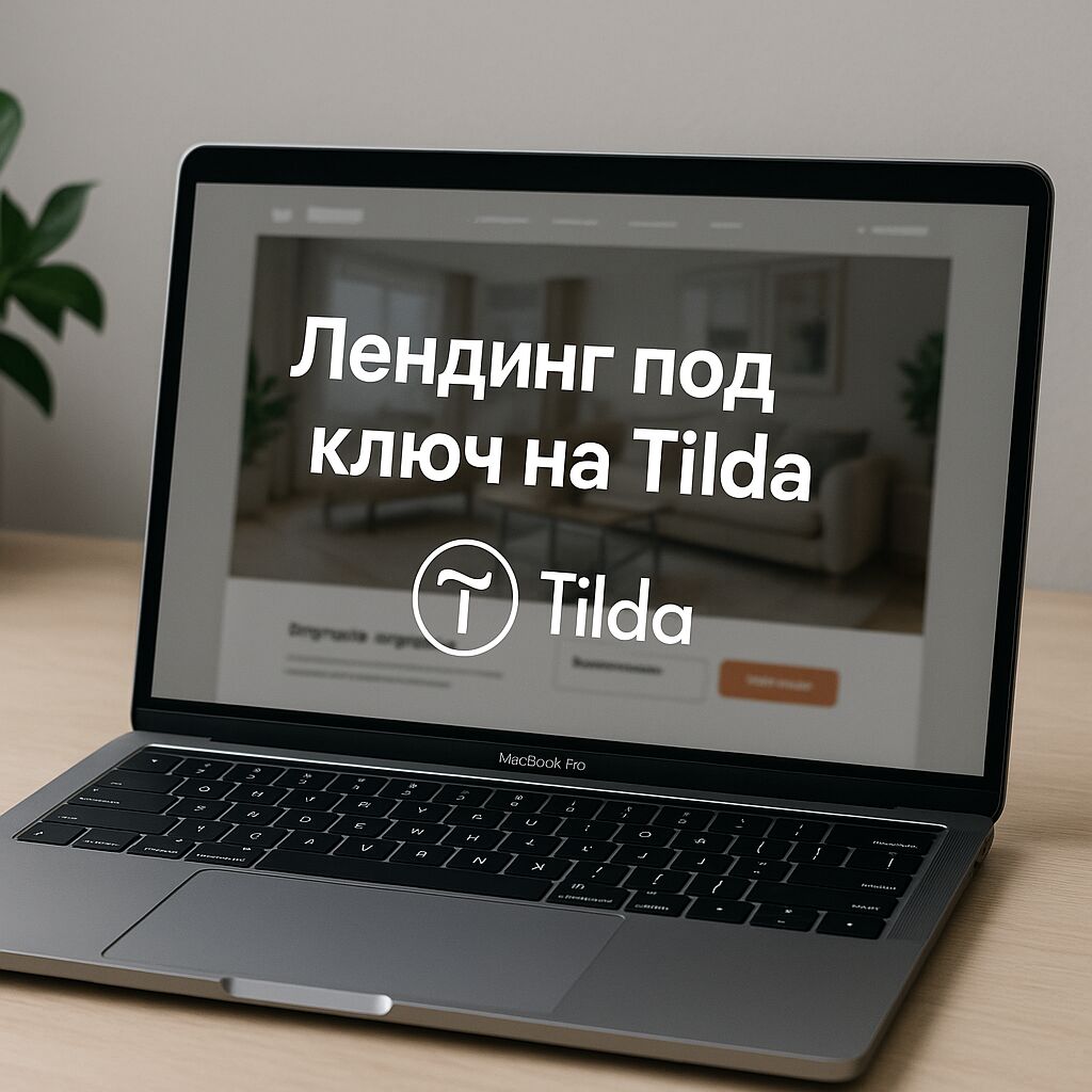 Лендинг под ключ на Тильде за 30 000 руб.