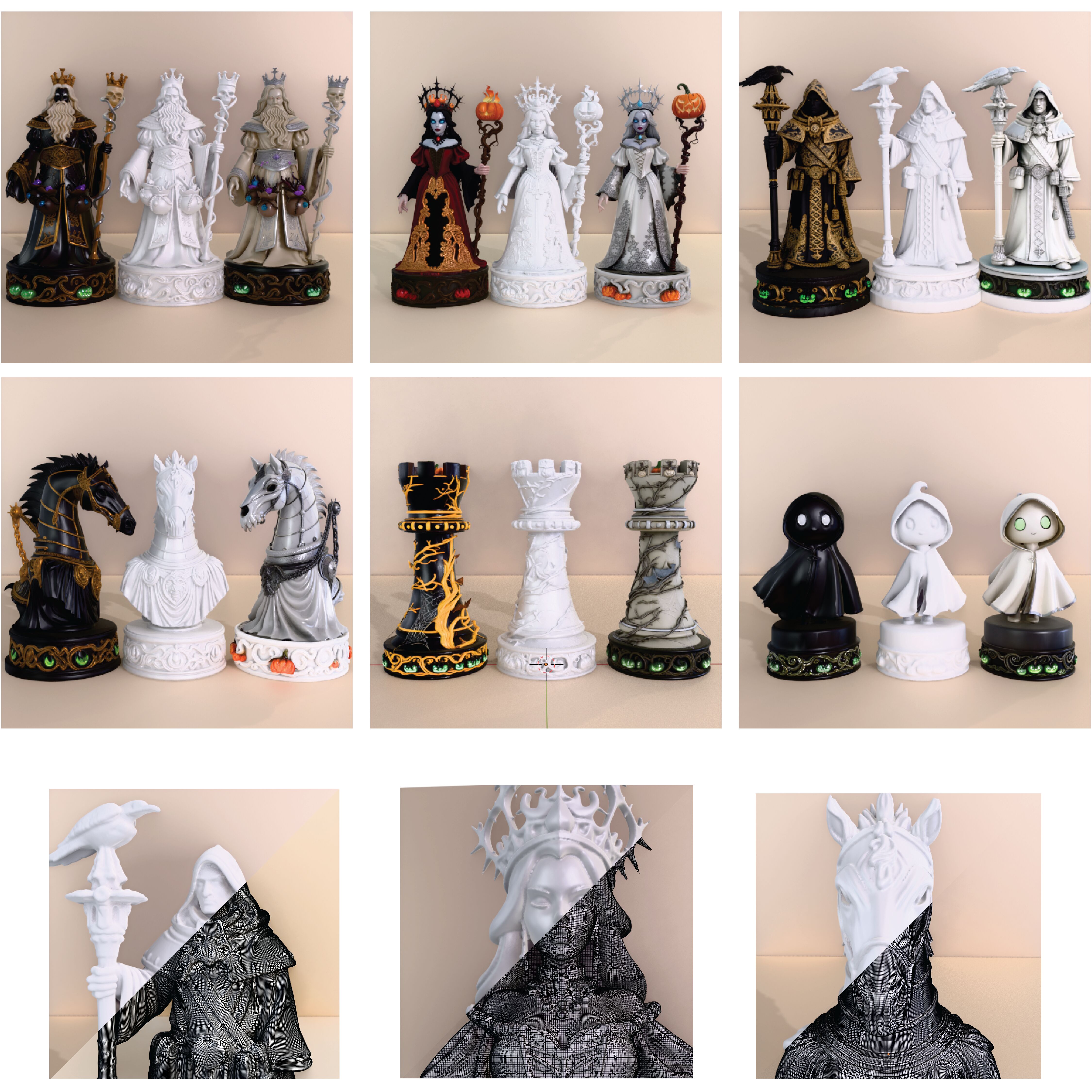 Halloween Chess Set   //   Шахматы в стиле Хэллоуин за 6 000 руб.