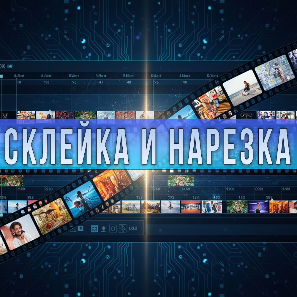 Склейка и нарезка за 1 000 руб.